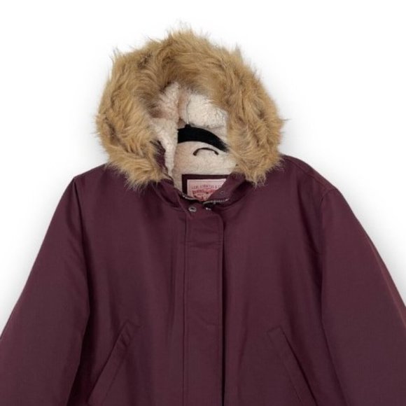 LEVI’S Sherpa Lined Hooded Parka Jacket – Wine Red, Plus 1X – NWT - Picture 4 of 15